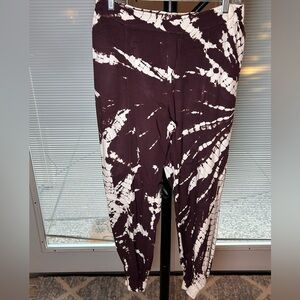 Young Fabulous & Broke Brown and Cream Tie-Dye Pants